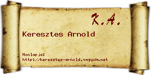 Keresztes Arnold névjegykártya